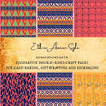 Ethnic African Style Scrapbook Paper Decorative Double-Sided