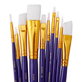 Studio White Nylon Brush Set Acrylic & Watercolor 10 pc