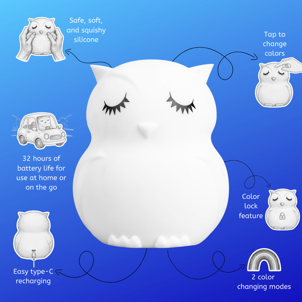 Owen the Owl- Children's Touch Night Light