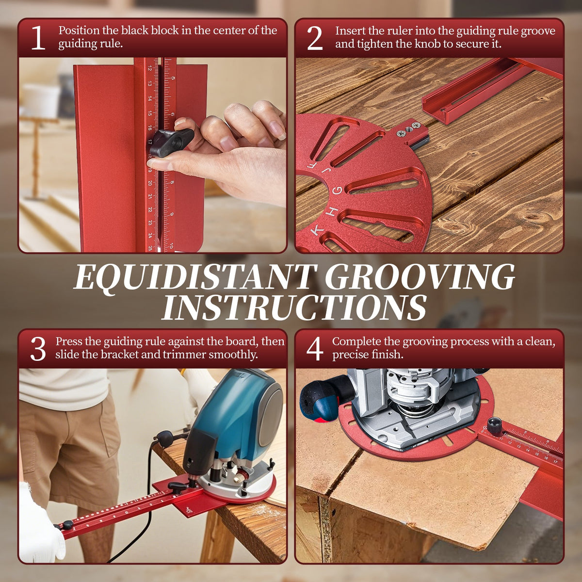 Circle Cutting Jig for Router — 5-in-1 Adjustable 10"–58" Large Circle Cutter