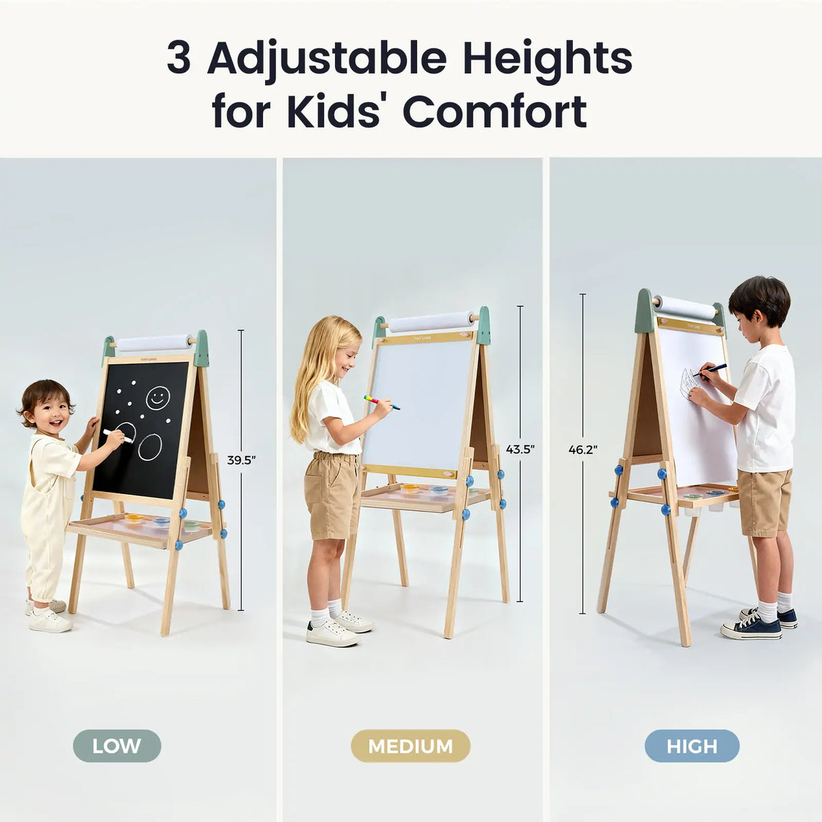 Tiny Land® 3-in-1 Art Easel for Kids