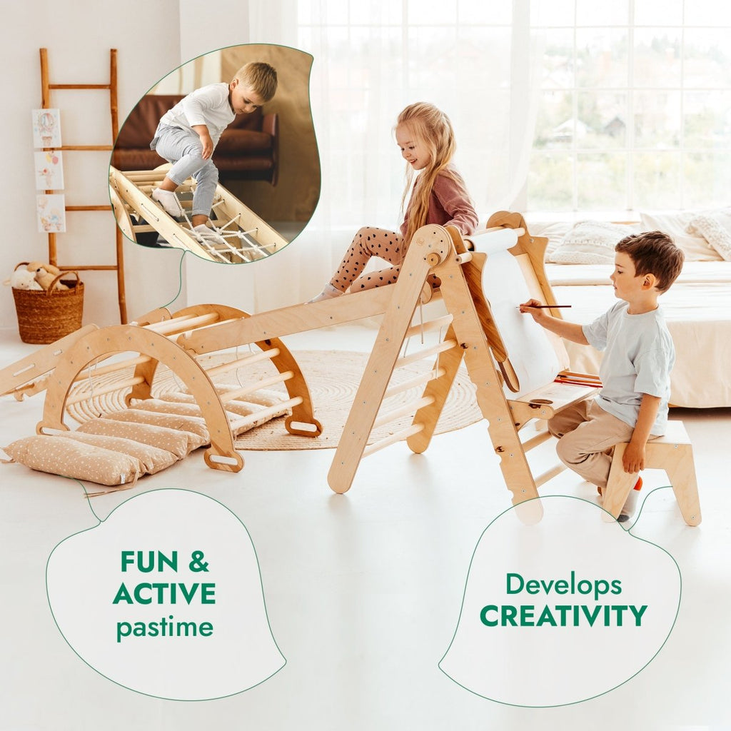 6in1 Montessori Climbing Set: Art Addition