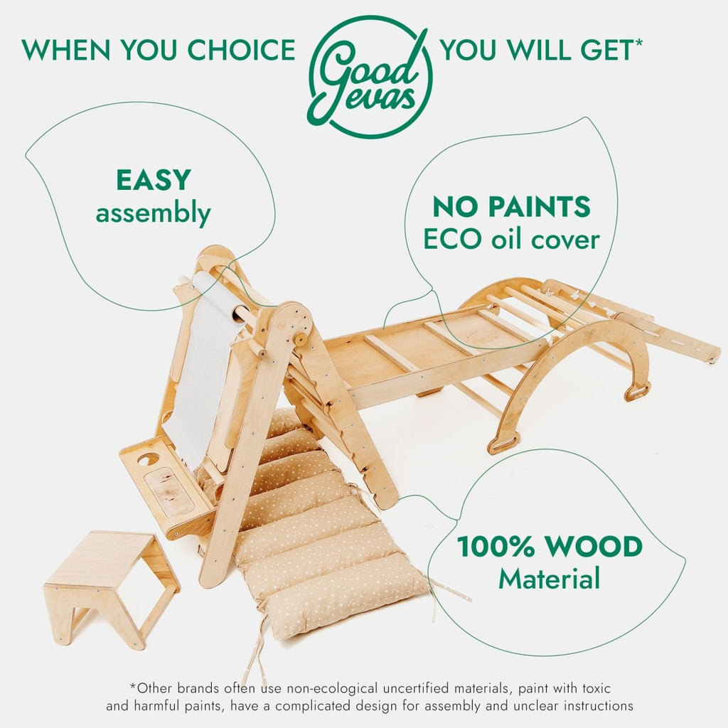 6in1 Montessori Climbing Set: Art Addition