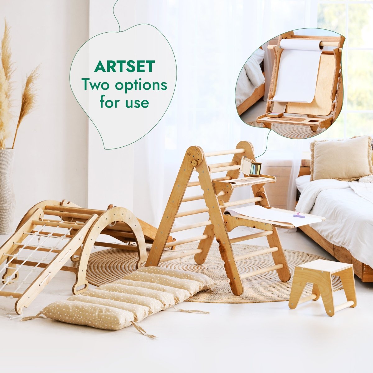 6in1 Montessori Climbing Set: Art Addition