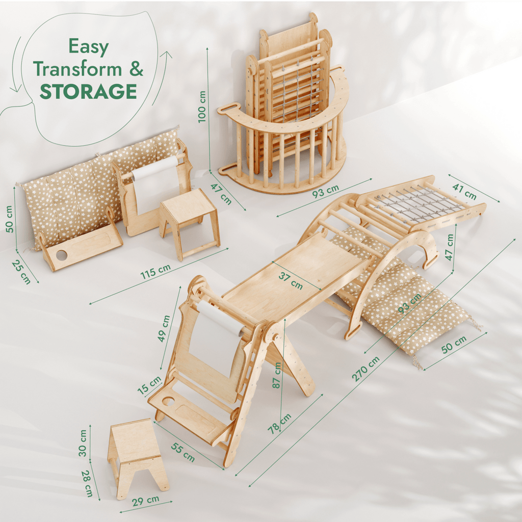 6in1 Montessori Climbing Set: Art Addition