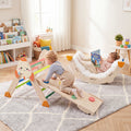 8-in-1 Climbing Set for Toddlers with Rocket Theme