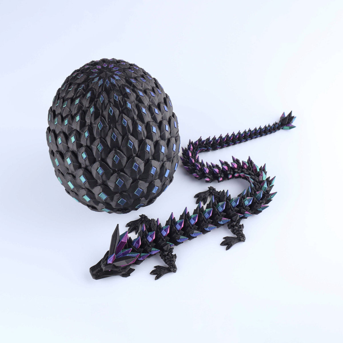 3D Printed Crystal Dragon Fidget Toy