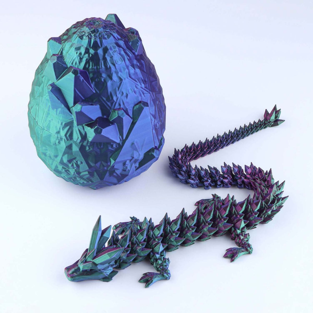 3D Printed Crystal Dragon Fidget Toy