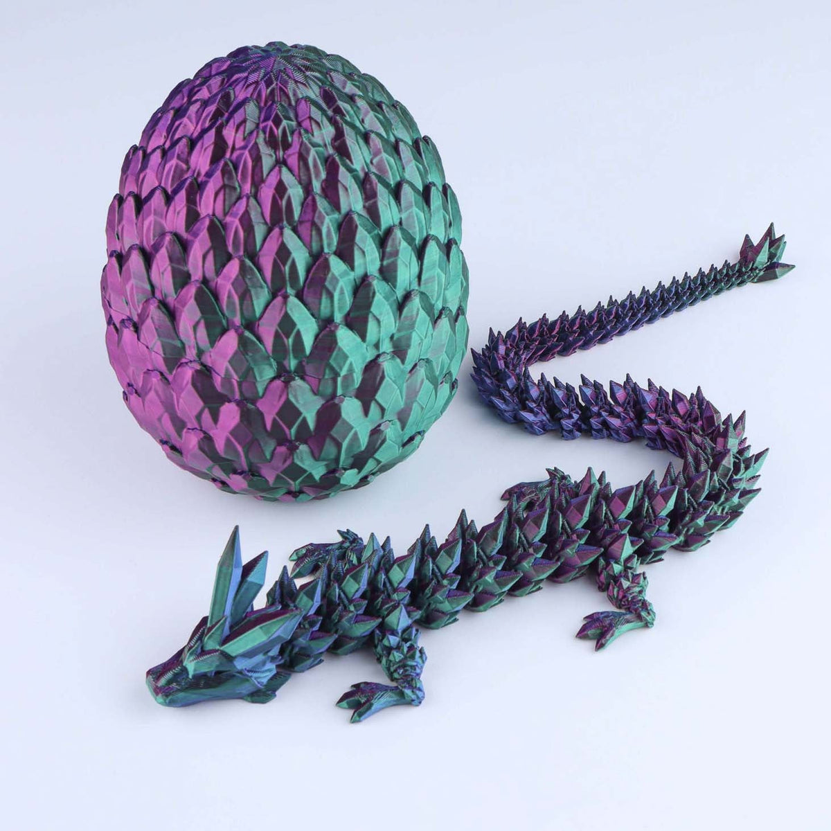3D Printed Crystal Dragon Fidget Toy