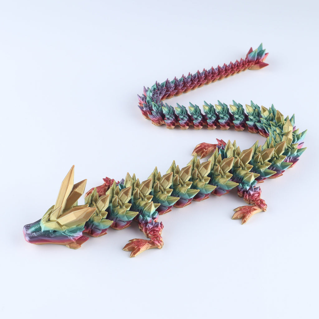 3D Printed Crystal Dragon Fidget Toy
