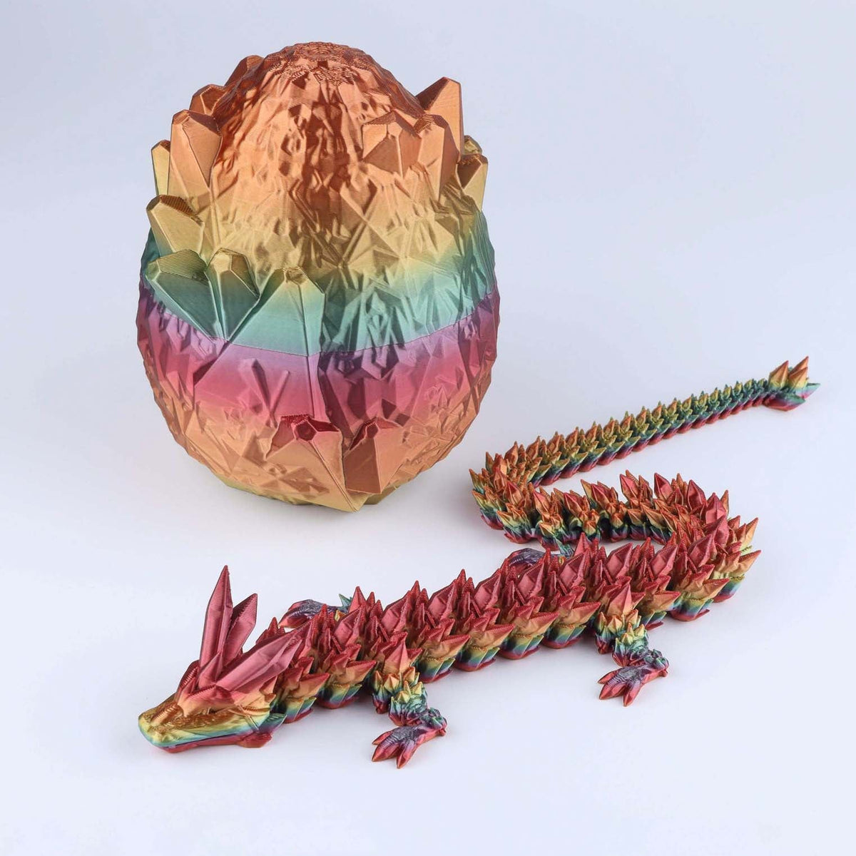 3D Printed Crystal Dragon Fidget Toy