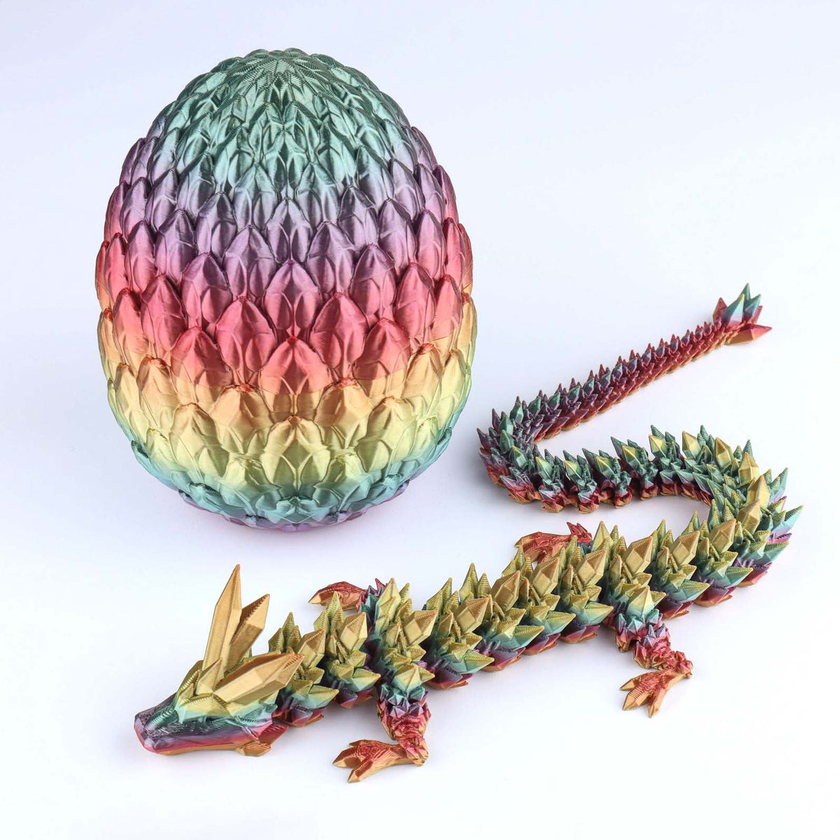 3D Printed Crystal Dragon Fidget Toy