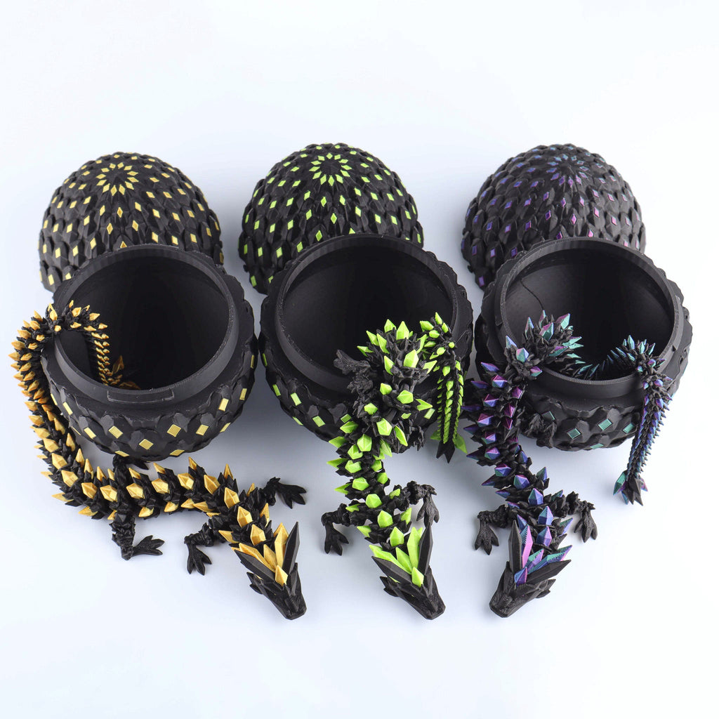 3D Printed Crystal Dragon Fidget Toy