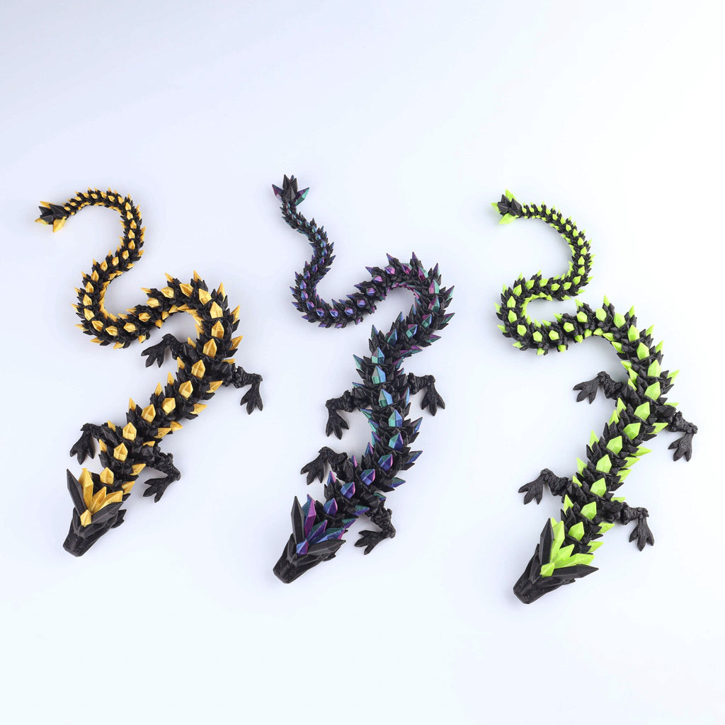 3D Printed Crystal Dragon Fidget Toy