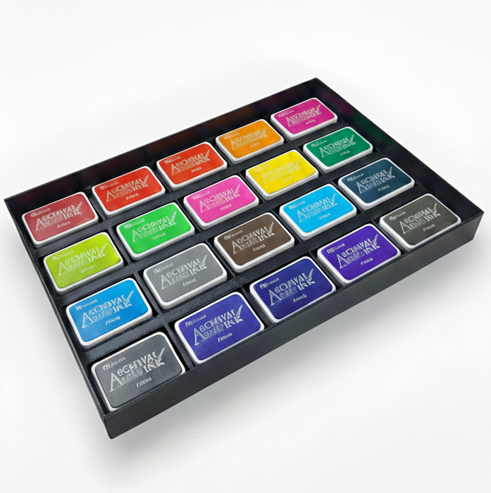 Mini Archival Ink Pad Stackable Storage Tray, Compact Organizer