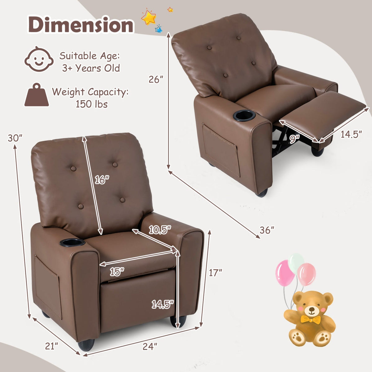 Kids Recliner Chair