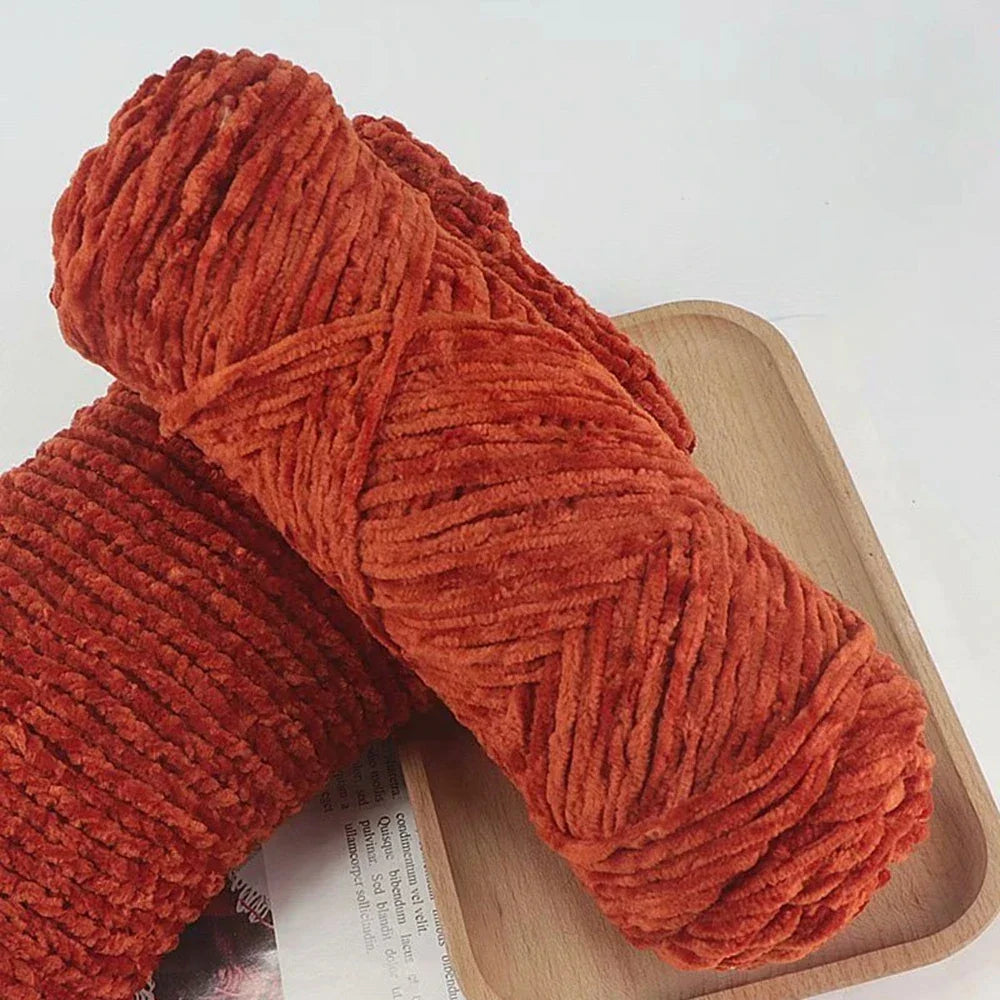 95g Chenille Soft Velvet Yarn Blended Knitting Wool Crochet