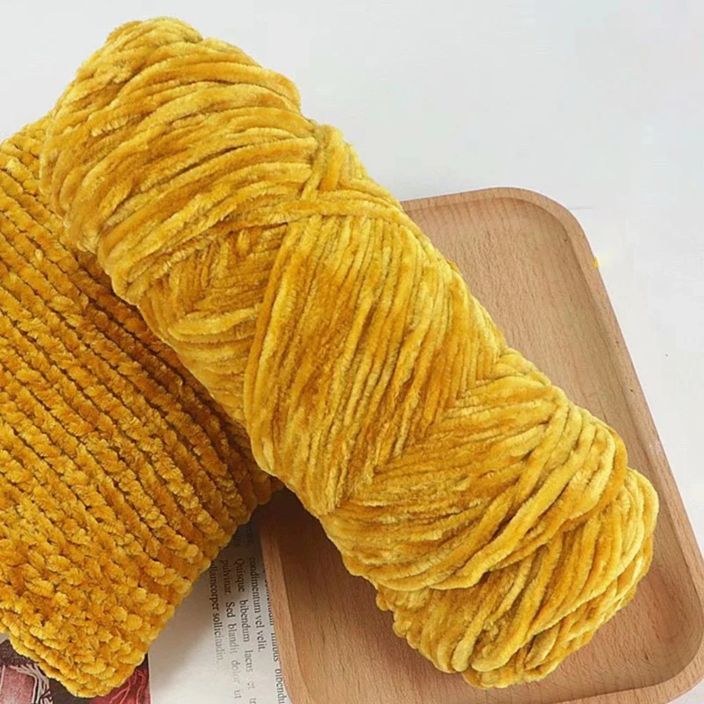 95g Chenille Soft Velvet Yarn Blended Knitting Wool Crochet
