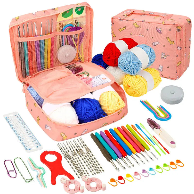 Crochet Kit Beginners Crochet Hook Set with Crochet Yarn