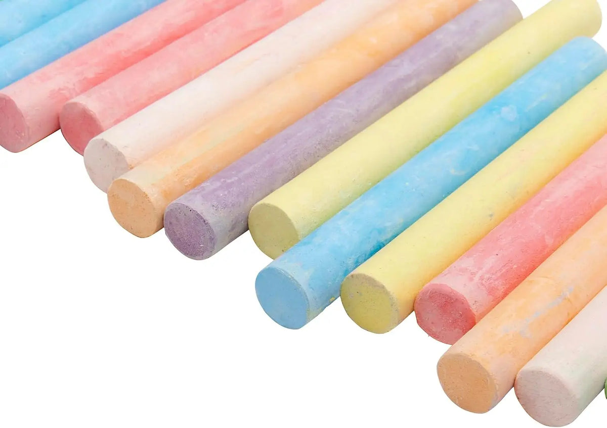 Vibrant Colored Chalk Set, 16 Assorted Colors for Indoor and Outdoor Use, Non-Toxic
