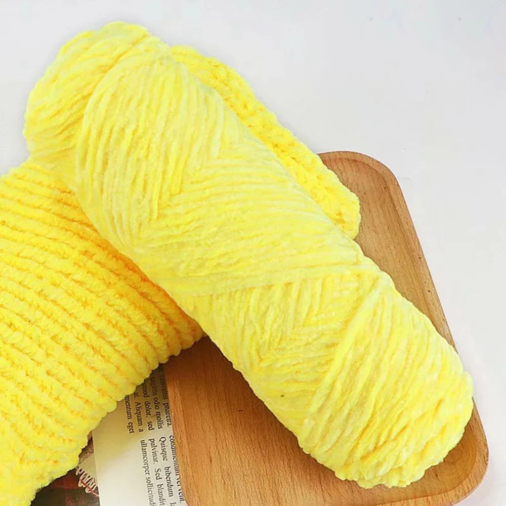 95g Chenille Soft Velvet Yarn Blended Knitting Wool Crochet