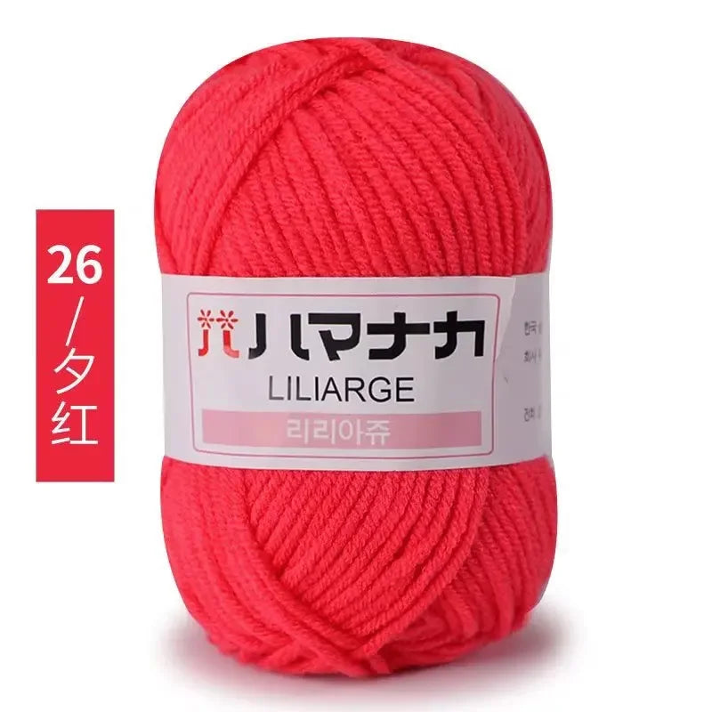 Milk Sweet Soft Cotton Baby Knitting Wool Yarn