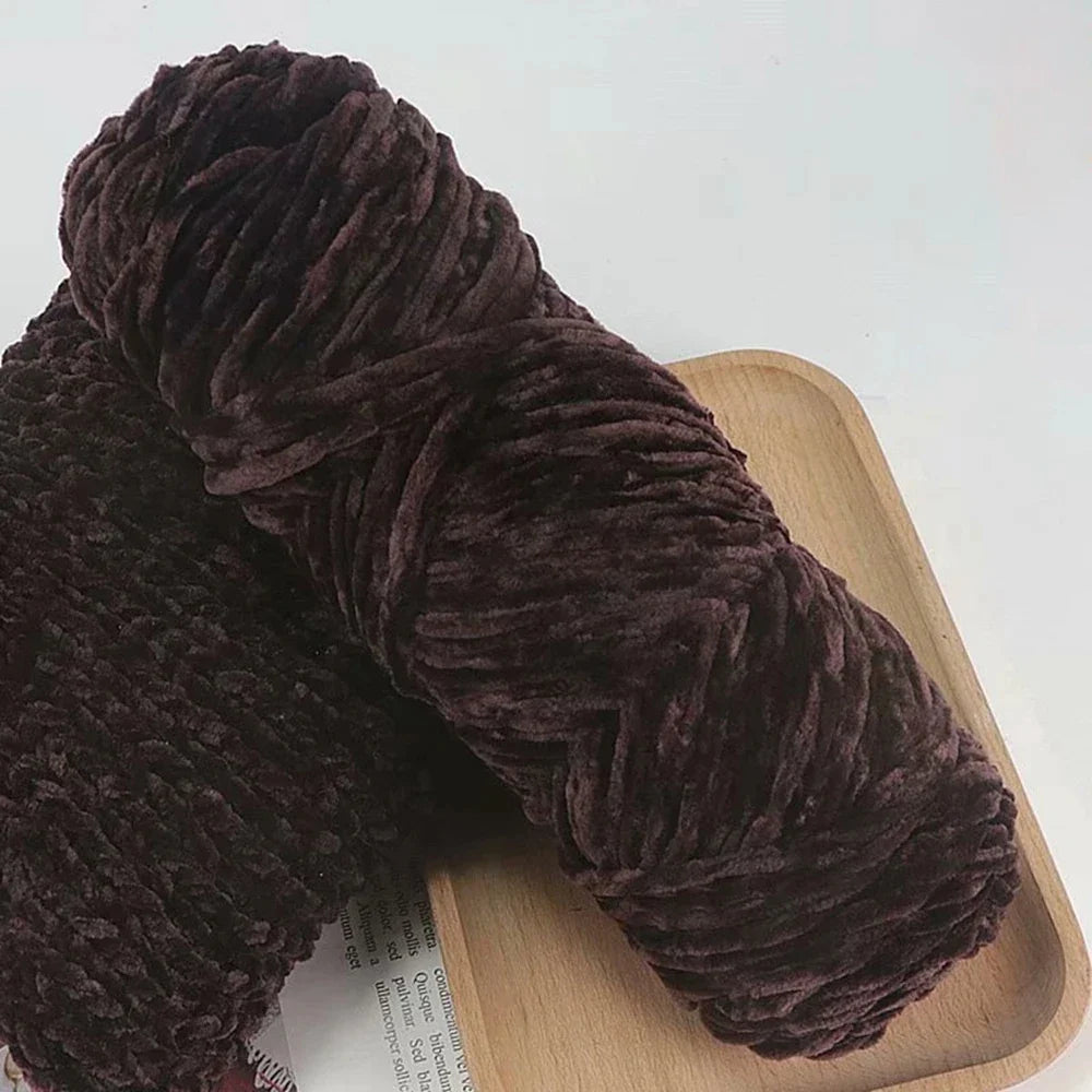 95g Chenille Soft Velvet Yarn Blended Knitting Wool Crochet