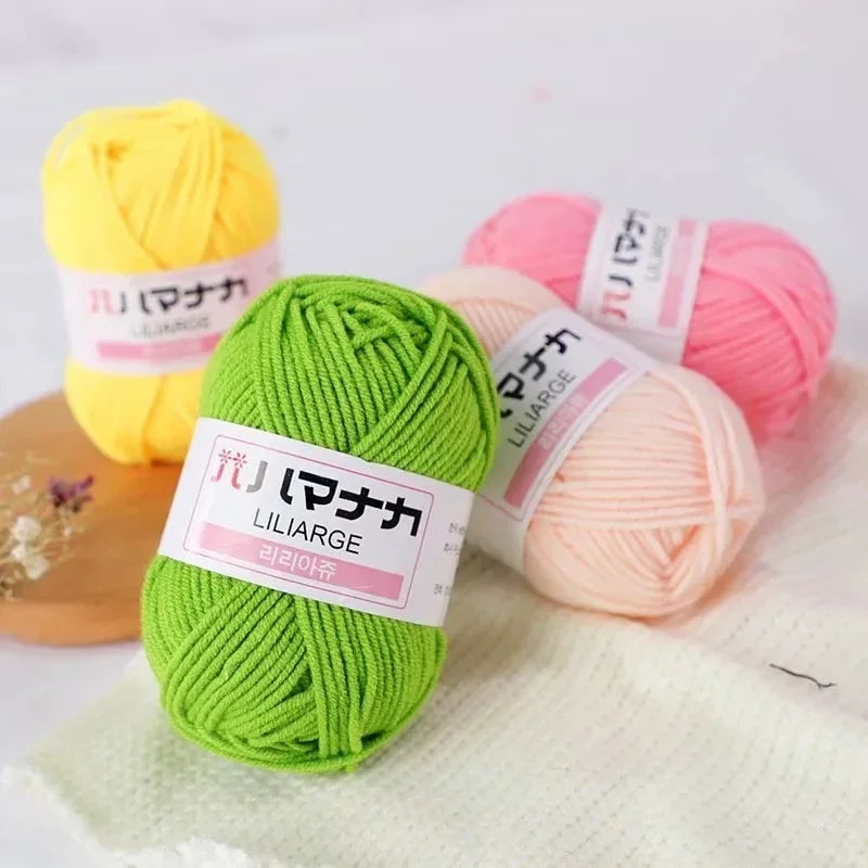 Milk Sweet Soft Cotton Baby Knitting Wool Yarn