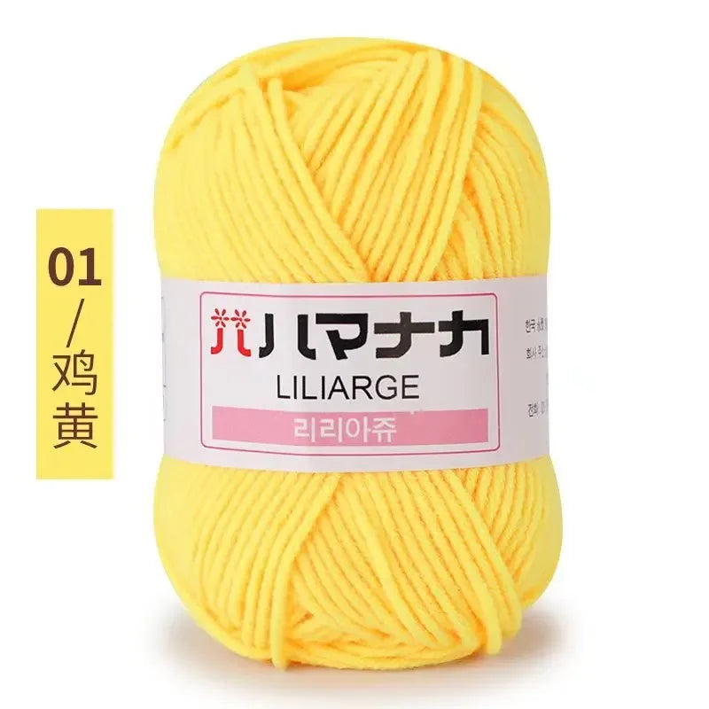 Milk Sweet Soft Cotton Baby Knitting Wool Yarn