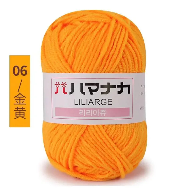 Milk Sweet Soft Cotton Baby Knitting Wool Yarn