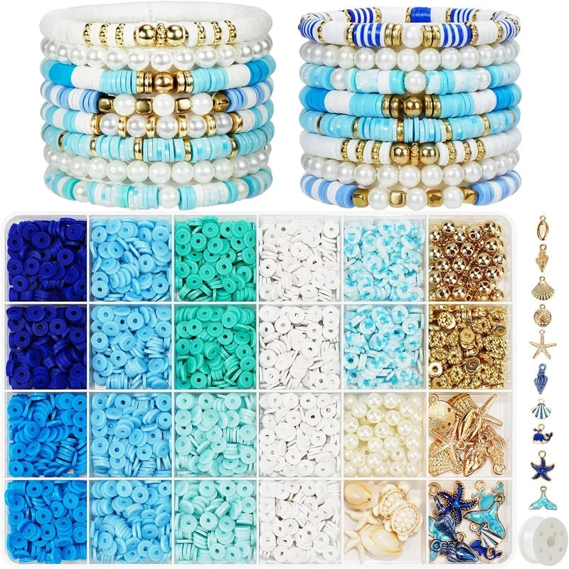 Ocean Summer Friendship Bracelet Making Kit – DIY bracelets, Necklaces & Earrings