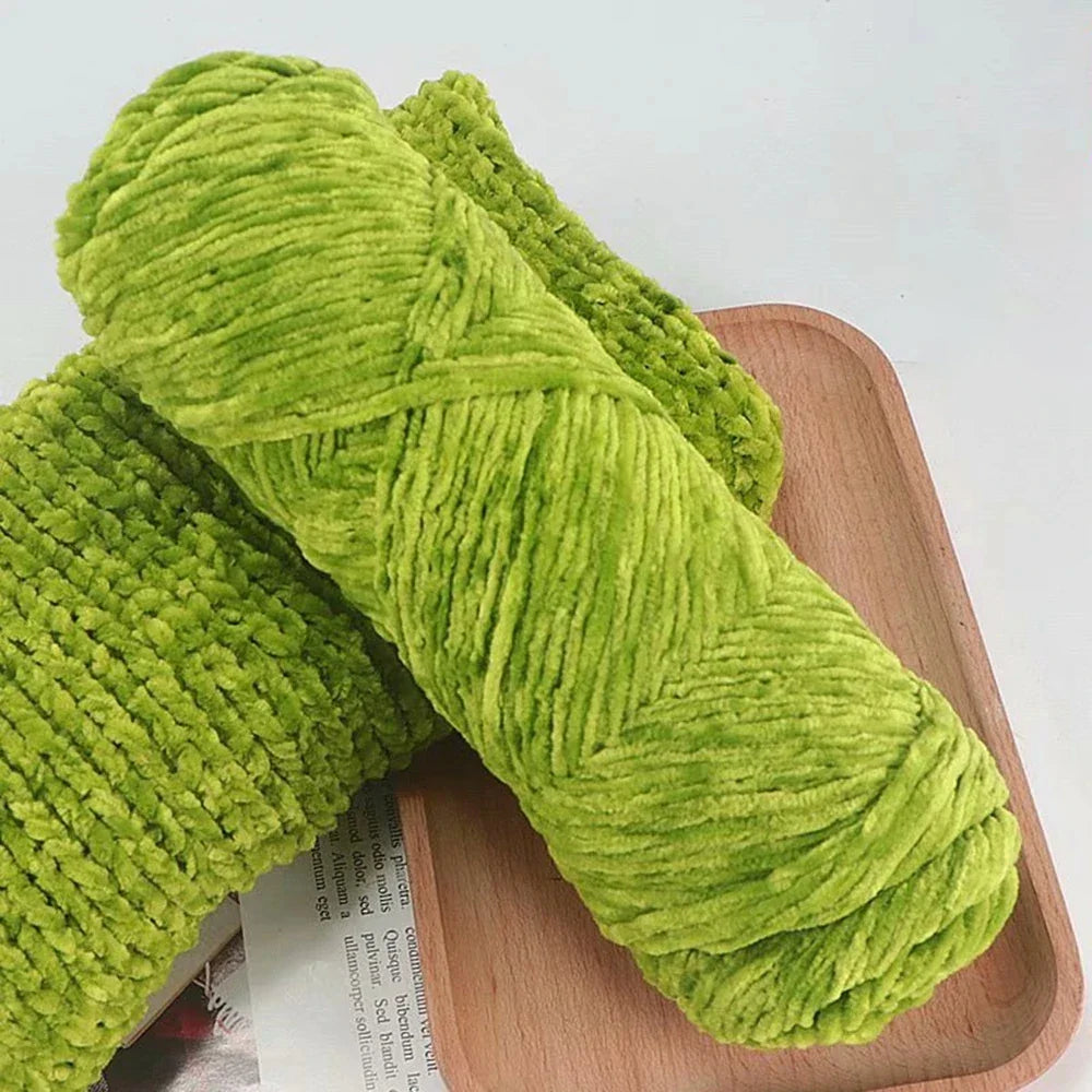 95g Chenille Soft Velvet Yarn Blended Knitting Wool Crochet