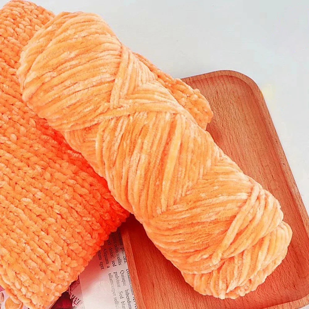 95g Chenille Soft Velvet Yarn Blended Knitting Wool Crochet