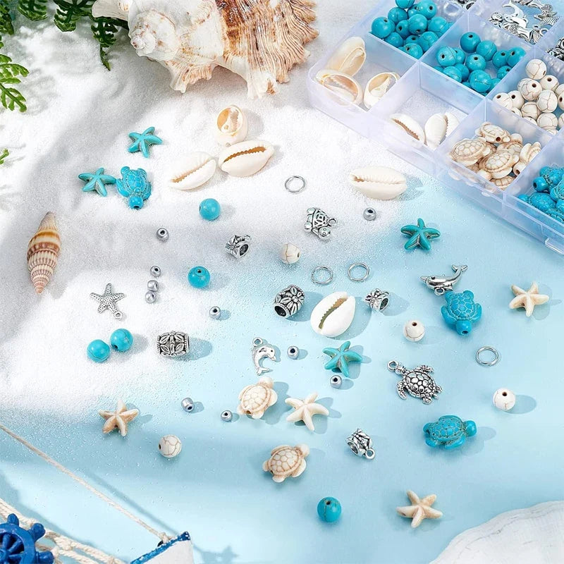 Ocean Summer Friendship Bracelet Making Kit – DIY bracelets, Necklaces & Earrings
