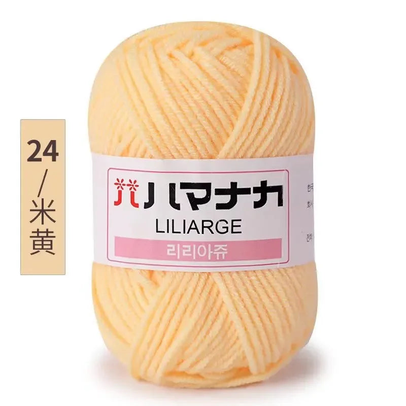 Milk Sweet Soft Cotton Baby Knitting Wool Yarn
