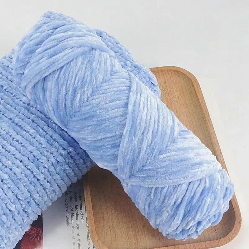 95g Chenille Soft Velvet Yarn Blended Knitting Wool Crochet