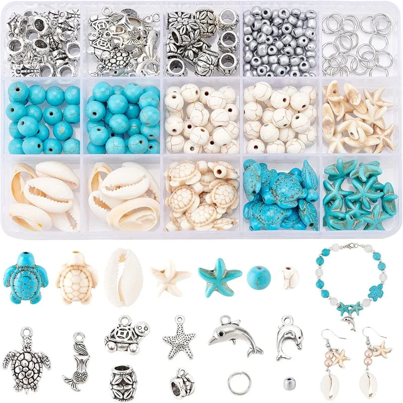 Ocean Summer Friendship Bracelet Making Kit – DIY bracelets, Necklaces & Earrings