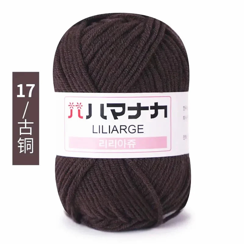 Milk Sweet Soft Cotton Baby Knitting Wool Yarn
