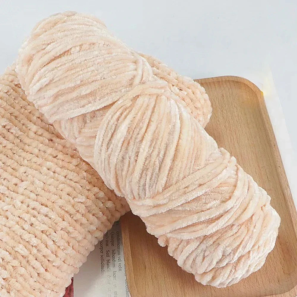 95g Chenille Soft Velvet Yarn Blended Knitting Wool Crochet