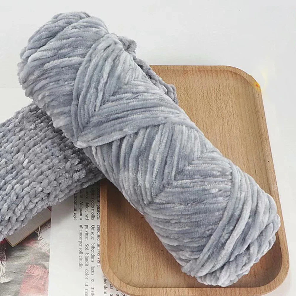 95g Chenille Soft Velvet Yarn Blended Knitting Wool Crochet