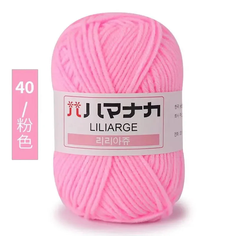 Milk Sweet Soft Cotton Baby Knitting Wool Yarn