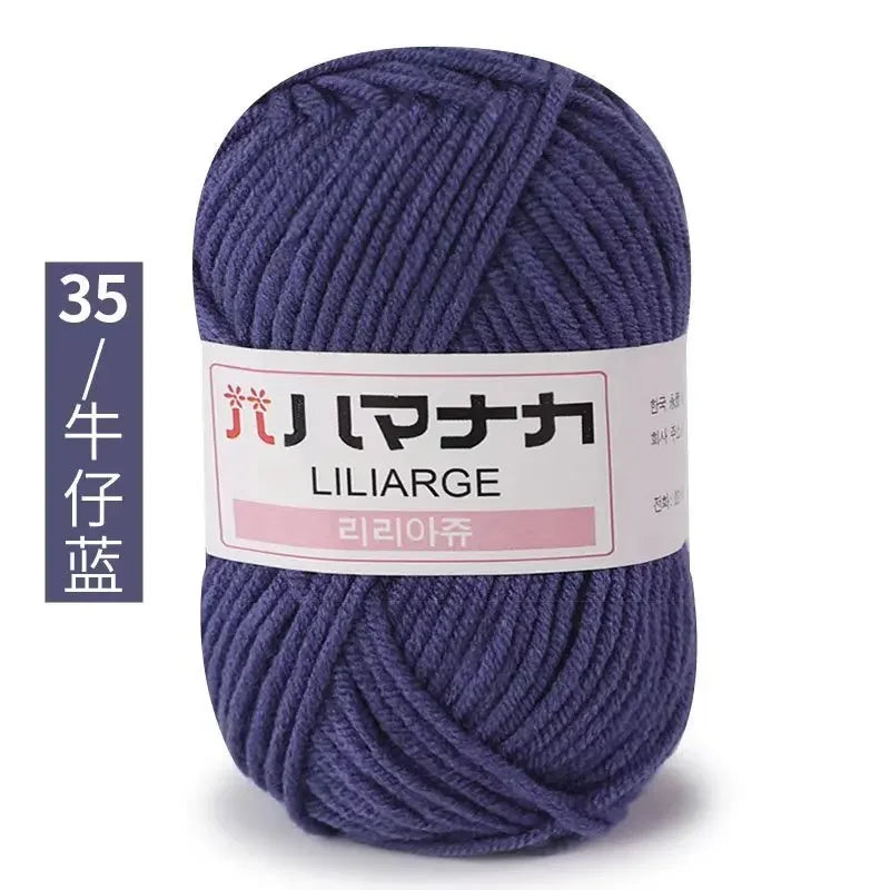 Milk Sweet Soft Cotton Baby Knitting Wool Yarn