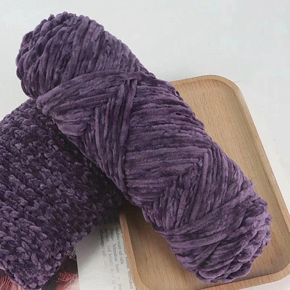 95g Chenille Soft Velvet Yarn Blended Knitting Wool Crochet