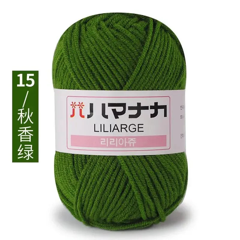Milk Sweet Soft Cotton Baby Knitting Wool Yarn