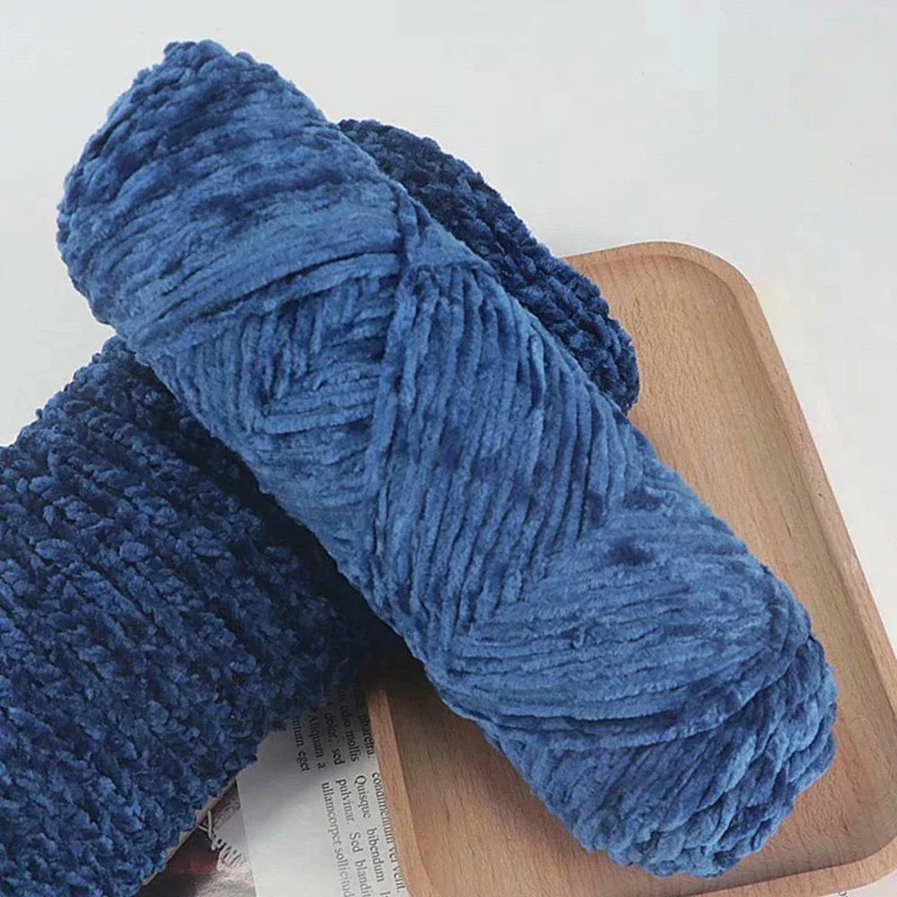 95g Chenille Soft Velvet Yarn Blended Knitting Wool Crochet