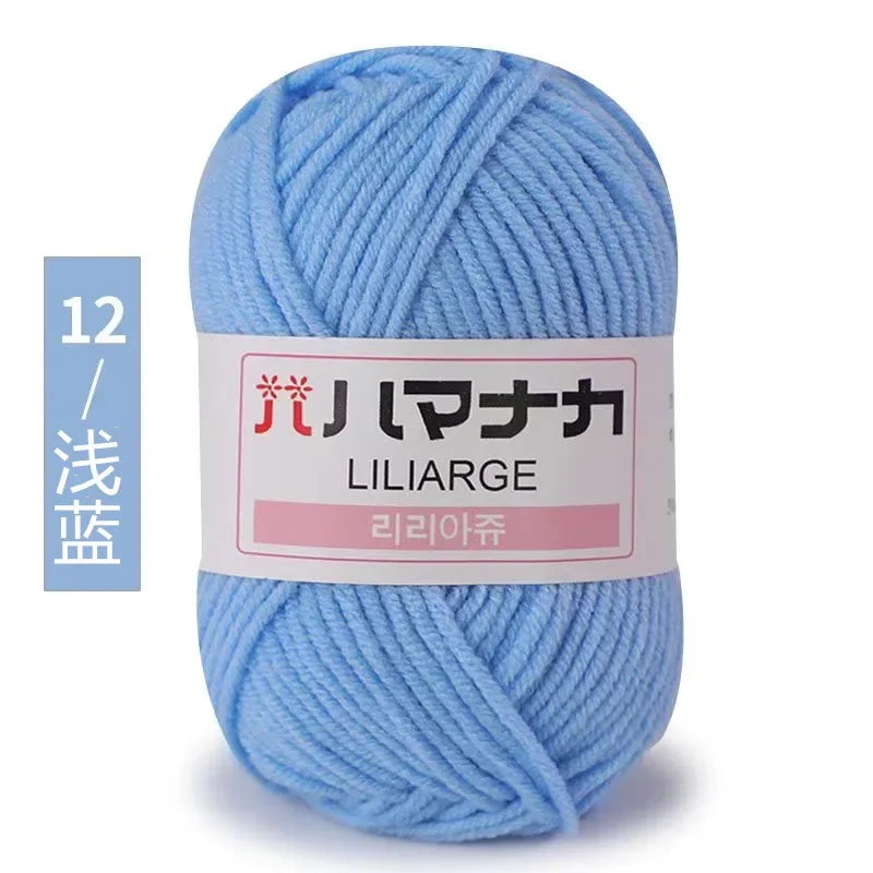 Milk Sweet Soft Cotton Baby Knitting Wool Yarn