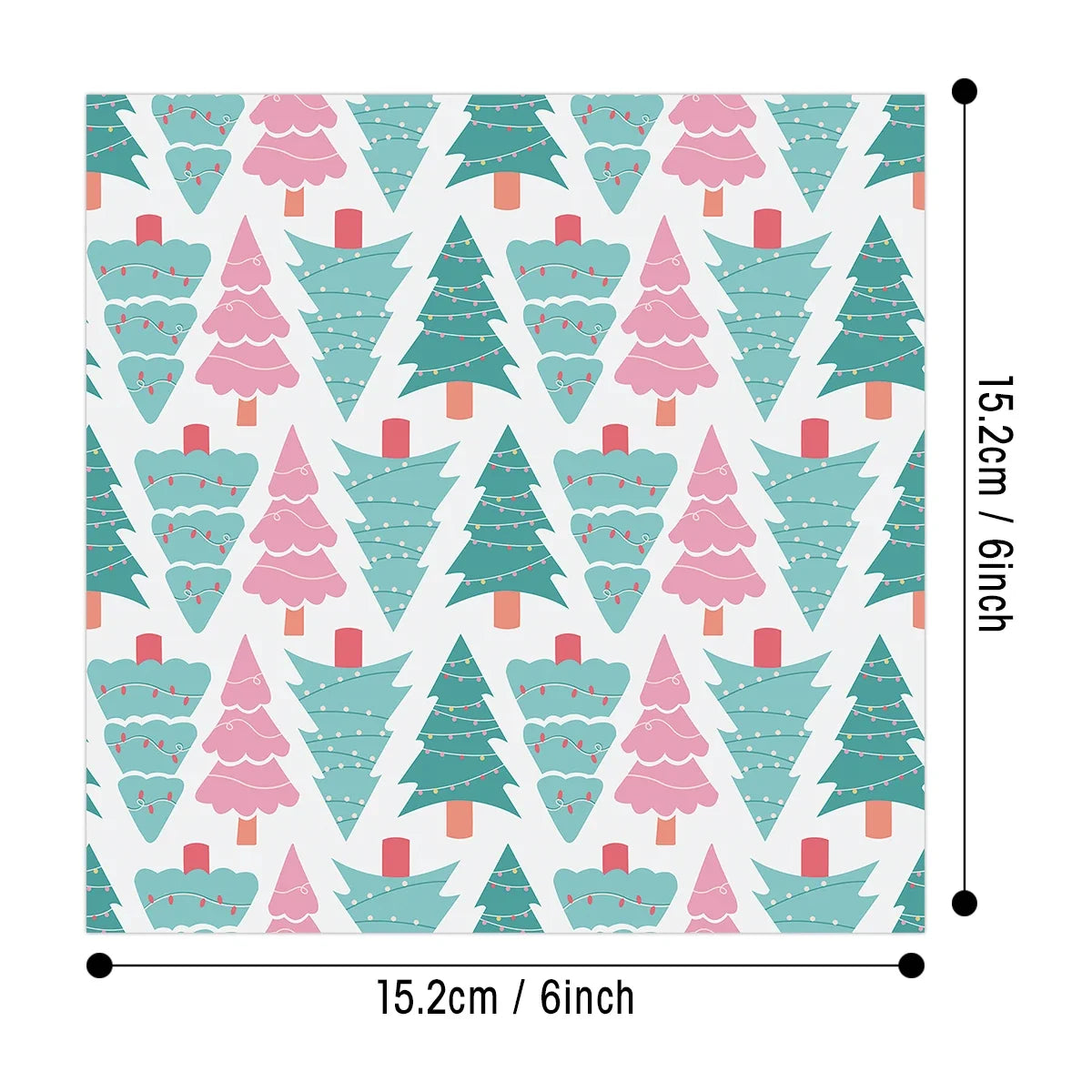 12pcs Retro Christmas Scrapbook Paper