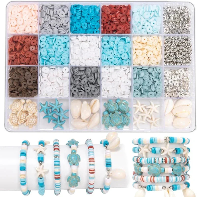 Ocean Summer Friendship Bracelet Making Kit – DIY bracelets, Necklaces & Earrings