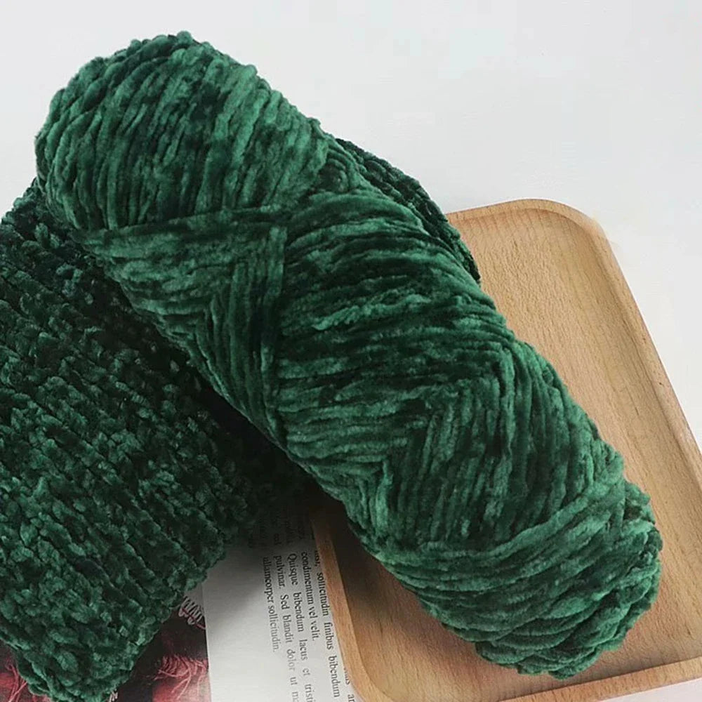 95g Chenille Soft Velvet Yarn Blended Knitting Wool Crochet