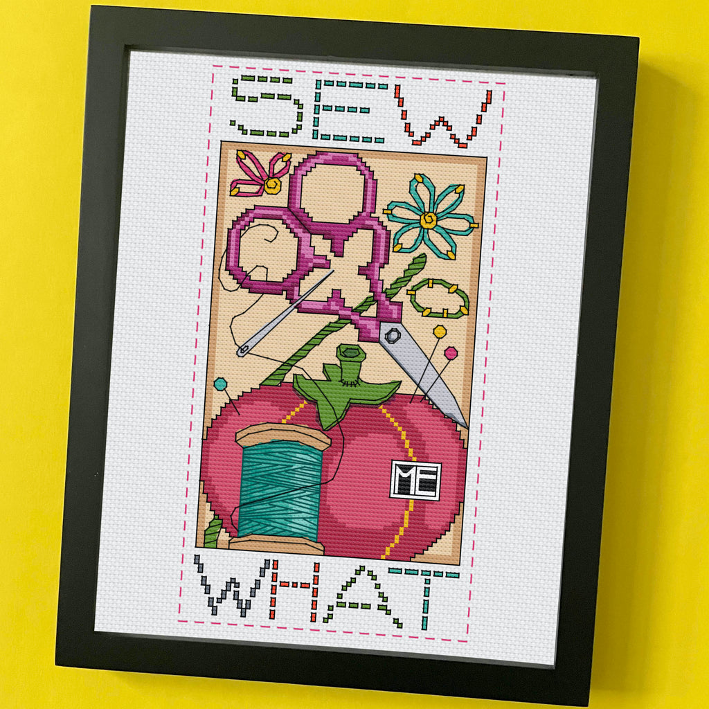 Sew What by Mary Engelbreit Counted Cross Stitch KIT